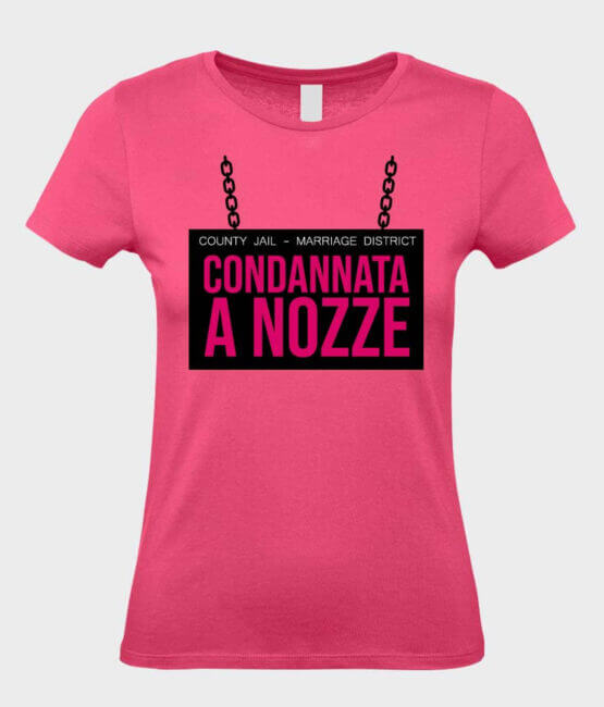 T-Shirt Addio Nubilato Divertente Condannata a Nozze