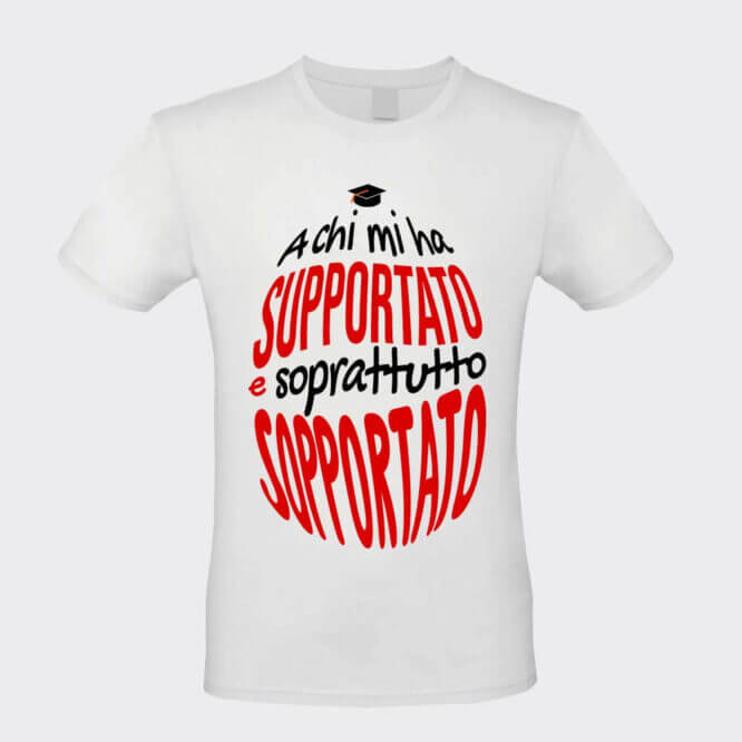 T-shirt Sopportato alla Laurea