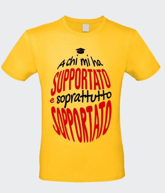 T-shirt Sopportato alla Laurea