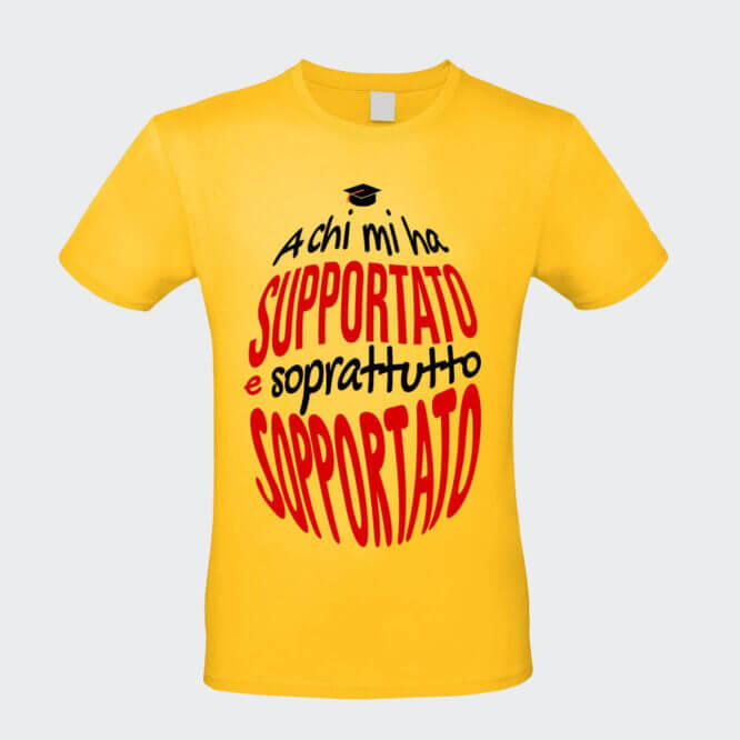 T-shirt Sopportato alla Laurea