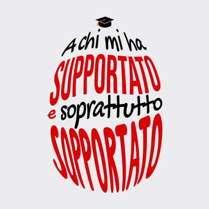 T-shirt Sopportato alla Laurea