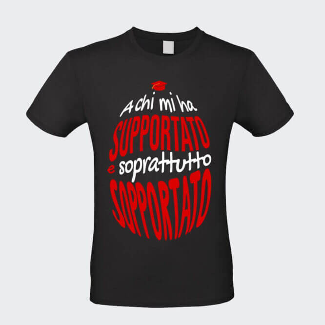 T-shirt Sopportato alla Laurea