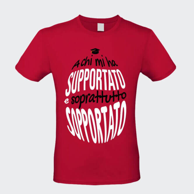 T-shirt Sopportato alla Laurea