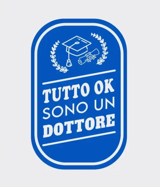 T-shirt Sono un Dottore Laurea Grafica Divertente