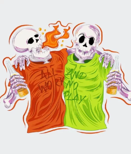 T-shirt Unisex Halloween Divertente grafica