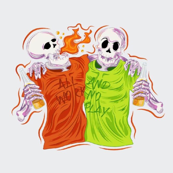 T-shirt Unisex Halloween Divertente grafica